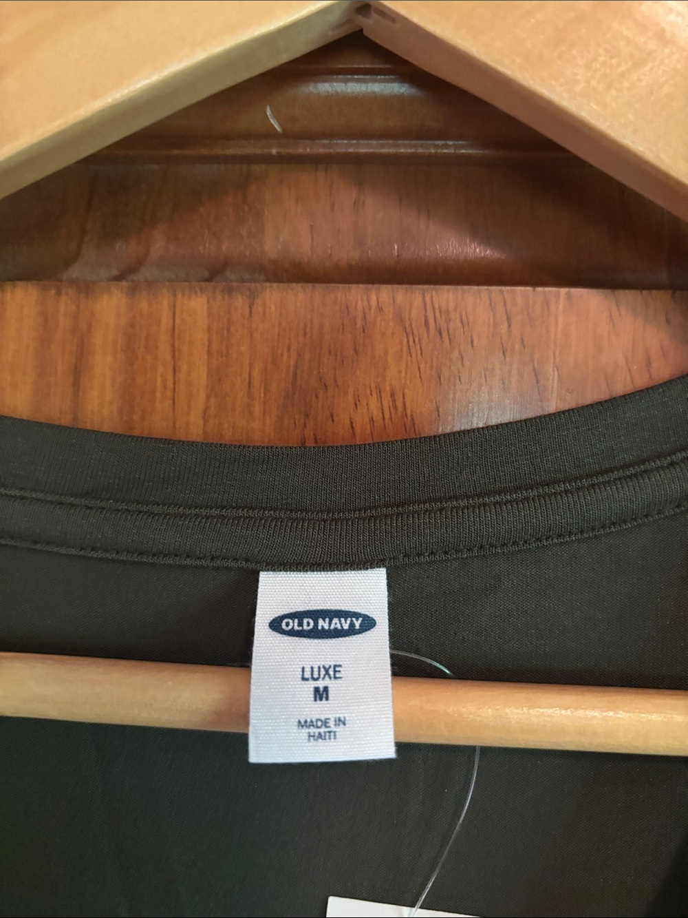 Old Navy Olive Green V-Neck Short Sleeve Tee - Picture 2 of 10